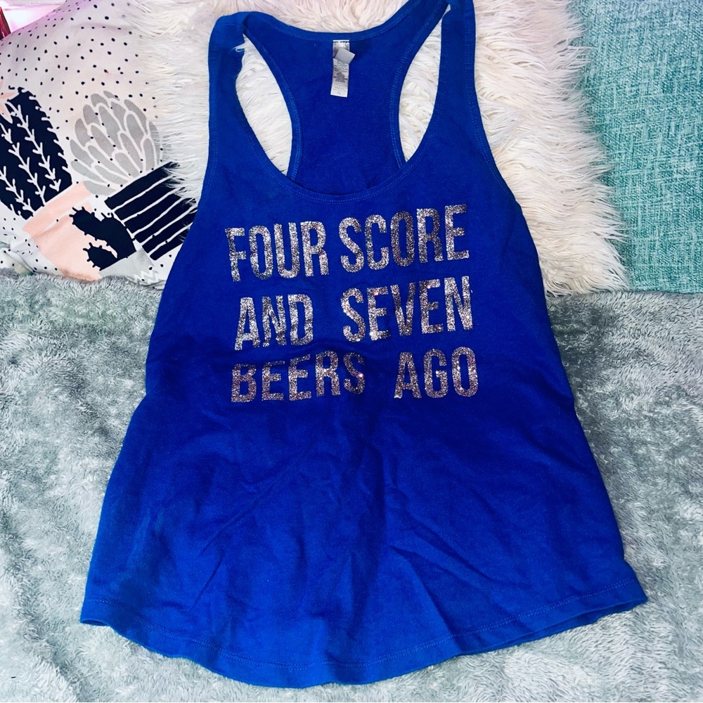 Custom Glitter Tank Top